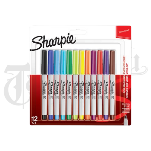 Sharpie Ultra Fine Permanent Marker 0,5 mm &ndash; 12