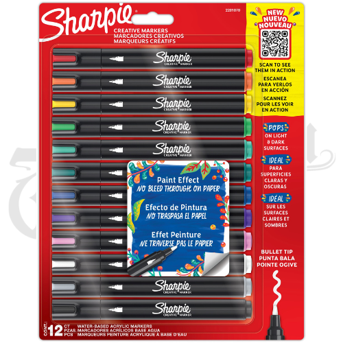 Sharpie Creative Acrylic Marker &ndash; 12 kpl setti (akryylitussit)